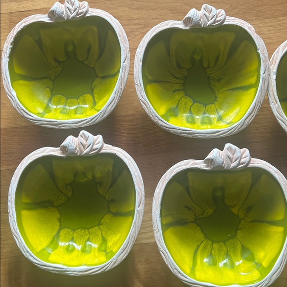 Vintage apple pottery sequoia ware salad bowls - Picture 4 of 14